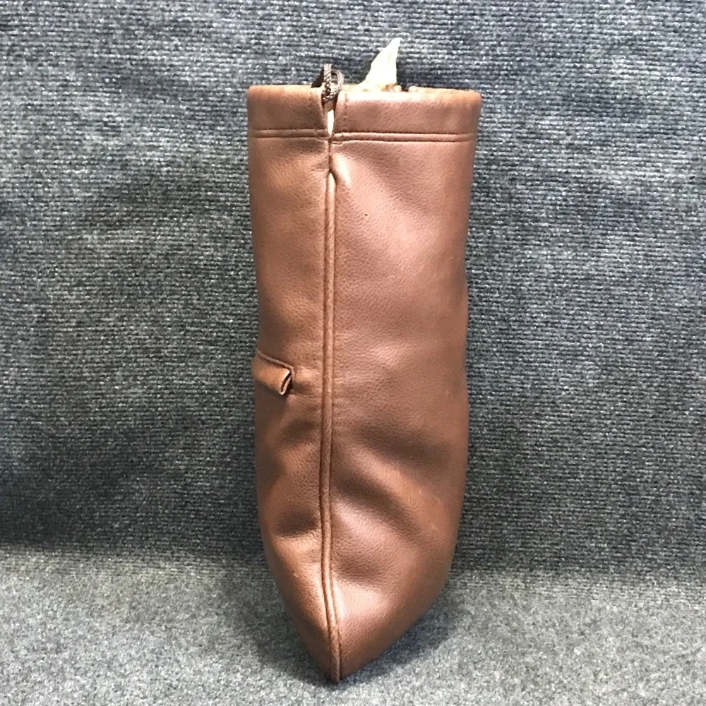 Braun Büffel Design Germany Brown Leather Shoe‎ Bag Drawstring Pouch Travel Bag